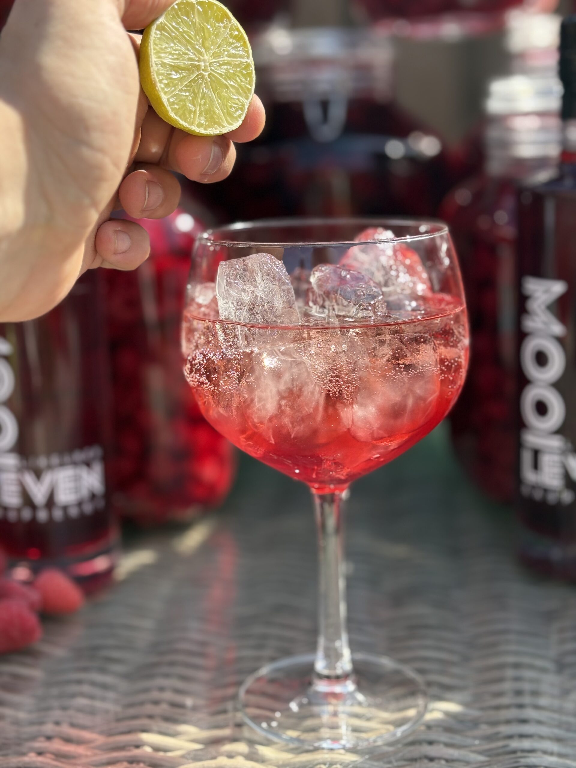 Frambozen spritz limoentje